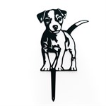 металлическая садовая фигура Собачка