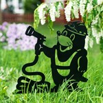 металлическая фигура для декора в саду