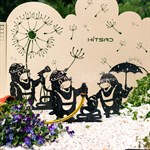 металлический садовый декор