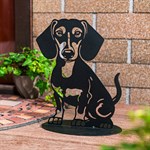 Садовая декоративная фигура Такса металл 700-017 - фото 107764 Садовая декоративная фигура Такса металл 700-017 - фото 107764