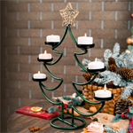 металлический новогодний подсвечник