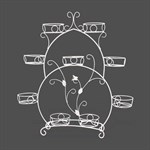 белая цветочница