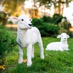 Фигура для сада Ягнёнок стоит U09345 h=52 см U09345 - фото 110363