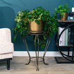 металлическая напольная цветочница