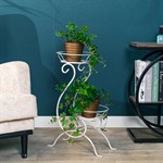 Подставка из металла на 2 цветка 14-002 - фото 110551