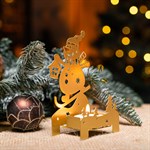 металлический новогодний подсвечник