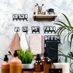 большой набор вешалок на стену