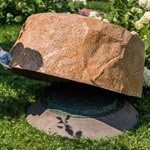 Крышка для канализационного люка Валун U08309-P стеклопластик, ширина 130 см U08309-P - фото 111866