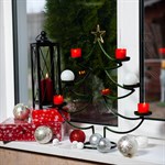 Подсвечник новогодний для 6 свечей 217-10-B металлический 217-10-B - фото 111928