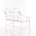 Садовый диван Бабочка цвет: белый 941-11 металл и ДПК 941-11 - фото 111943