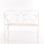 Садовый диван Бабочка цвет: белый 941-11 металл и ДПК 941-11 - фото 111944