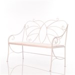 Садовый диван Бабочка цвет: белый 941-11 металл и ДПК 941-11 - фото 111946