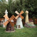 Декор для крышки септика Мельница U07519 стеклопластик, ширина 93см U07519 - фото 111981