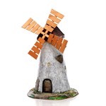 Мельница ветряная декоративная U07527 высота 107см стеклопластик и дерево U07527 - фото 112053