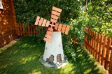 Мельница ветряная декоративная U07527 высота 107см стеклопластик и дерево U07527 - фото 112070