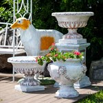 Вазон уличный садовый для цветов U07928-WP высота 50см U07928-WP - фото 112123