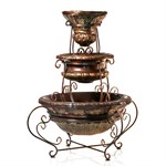 Вазон уличный кованый трехярусный для цветов US08004 US08004 - фото 112137