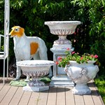 Вазон уличный U07931-WP стеклопластик под патину U07931-WP - фото 112144