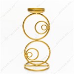 подсвечник на одну свечу в золоте