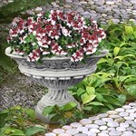 Вазон садово-парковый U07929-WP стеклопластик под патину h=76 см U07929-WP - фото 112466