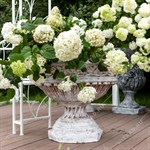 Вазон садово-парковый U07929-WP стеклопластик под патину h=76 см U07929-WP - фото 112469