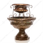 Вазон уличный Чаша под бронзу US07929 высота 76см стеклопластик US07929 - фото 112476