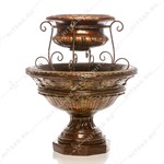 Вазон уличный Чаша под бронзу US07929 высота 76см стеклопластик US07929 - фото 112478