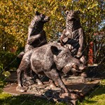 Садовая фигура Медведь большой U07616 стеклопластик h=215см U07616 - фото 112998