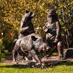 Садовая фигура Медведь большой U07616 стеклопластик h=215см U07616 - фото 112999