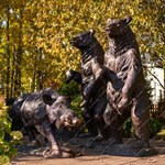 Садовая фигура Медведь большой U07616 стеклопластик h=215см U07616 - фото 113002