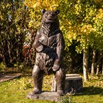 Садовая фигура Медведь большой U07616 стеклопластик h=215см U07616 - фото 113004