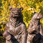 Садовая фигура Медведь большой U07616 стеклопластик h=215см U07616 - фото 113006