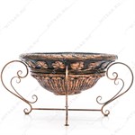 Вазон для цветов уличный одноярусный U09395T металл и стеклопластик U09395T - фото 113372 Вазон для цветов уличный одноярусный U09395T металл и стеклопластик U09395T - фото 113372