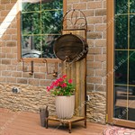 Умывальник РЕТРО 59-254 из дерева и металла 59-254 - фото 113497