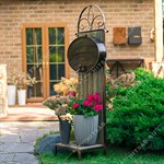 Умывальник РЕТРО 59-254 из дерева и металла 59-254 - фото 113500