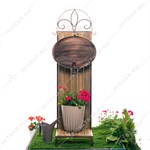 Умывальник РЕТРО 59-254 из дерева и металла 59-254 - фото 113514