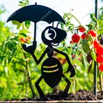 садовая металлическая фигурка садовая металлическая фигурка