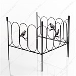 забор с оригинальным дизайном