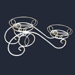 Подставка белая с золотым Подставка белая с золотым
