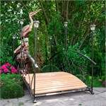 Садовый  мостик с 6 фонарями 860-043R разборный,  ДПК 860-043 - фото 116147