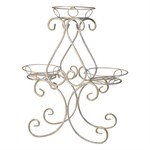 Подставка белая с золотым Подставка белая с золотым