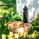 Умывальник садовый с краном HiTSAD 55-102, высота 53см 55-102 - фото 116475