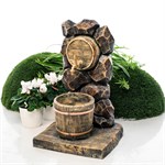 Умывальник для дачи с латунным краном "Каменный бочонок" U09045, высота 75 см U09045 - фото 116965 Умывальник для дачи с латунным краном "Каменный бочонок" U09045, высота 75 см U09045 - фото 116965