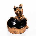 конфетница бульдог U09392 цв.золотой конфетница бульдог U09392 цв.золотой