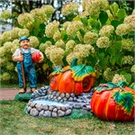 Фигура для дачи Тыква средняя F02003 полистоун h=40 см F02003 - фото 118274