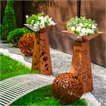 Полигональный Шар Cor-ten 1101 d=58 см металл 1101 - фото 118435