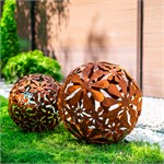 Полигональный Шар Cor-ten 1101 d=58 см металл 1101 - фото 118440