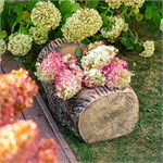 кашпо бревно