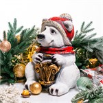 фигура новогодняя мишка