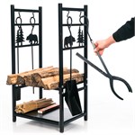 Дровница для камина разборная 103-208R-B металл 103-208R-B - фото 119606